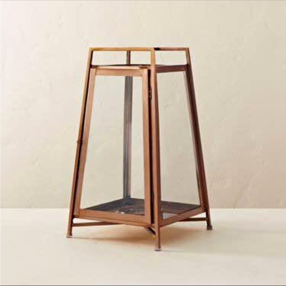 Raised Metal & Glass Pillar Candle
Lantern Copper - Hearth & Hand™ with Magnolia